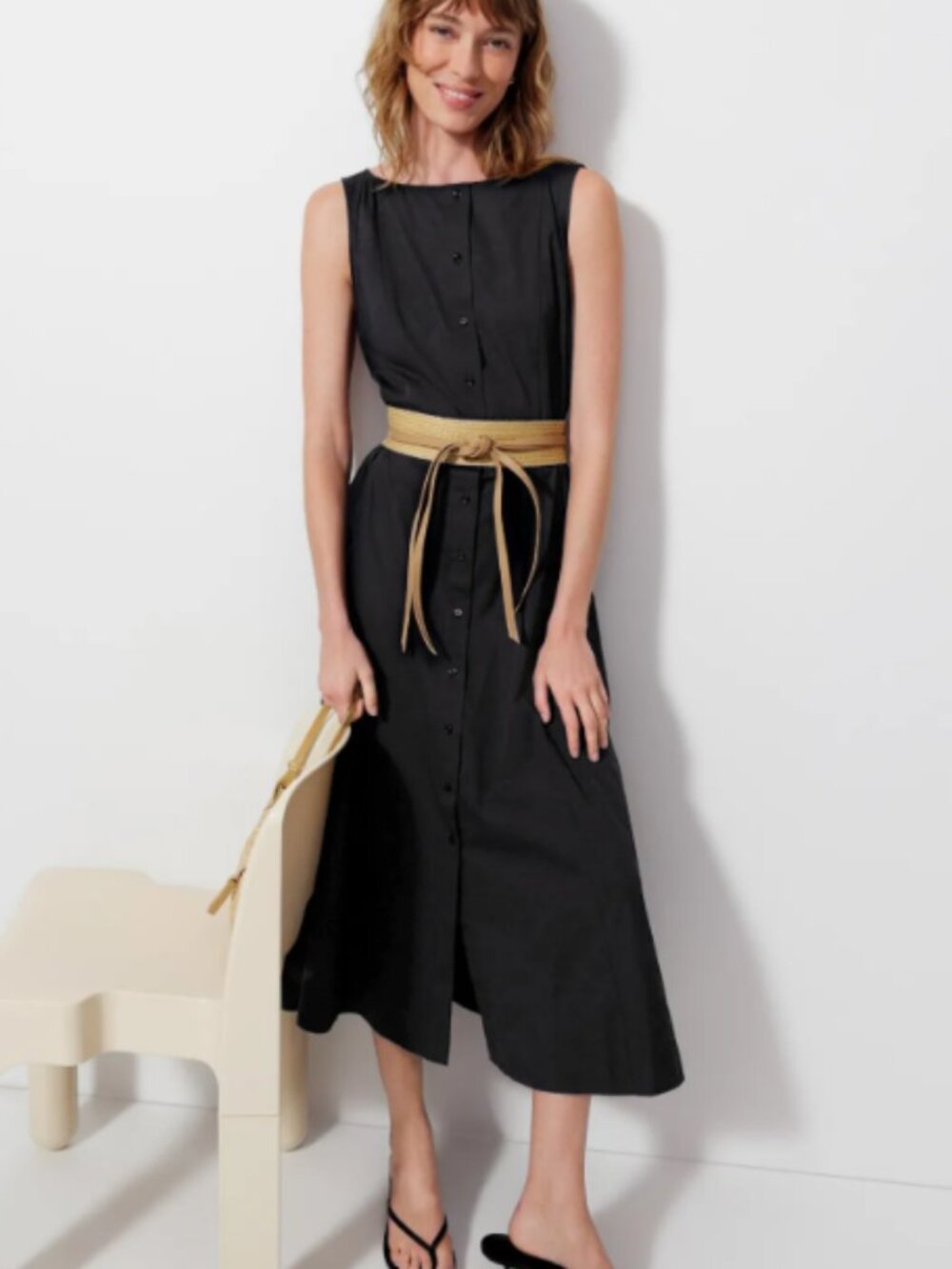 RTR-241 Polo Ralph Lauren Boat Neck Midi Dress